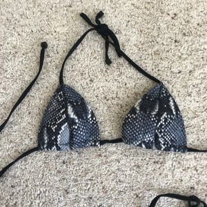 TRIANGL string bikini snakeskin size Small $30